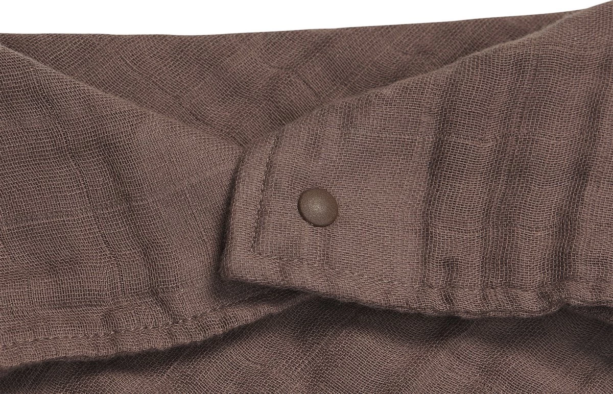 Jollein Slab Bandana - Wrinkled - Chestnut - 2 Stuks 4 Jollein Slab Bandana - Wrinkled - Chestnut - 2 Stuks - Afbeelding 4