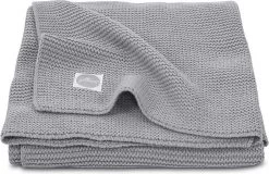 Jollein Baby Deken Ledikant 100x150cm Basic Knit - Stone Grey
