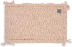 Jollein Bedomrander River Knit 180x35cm - Pale Pink -Jollein Babyparadijs 1200x783