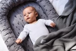 Jollein Baby Deken Ledikant 100x150cm Basic Knit - Stone Grey -Jollein Babyparadijs 1200x800 317