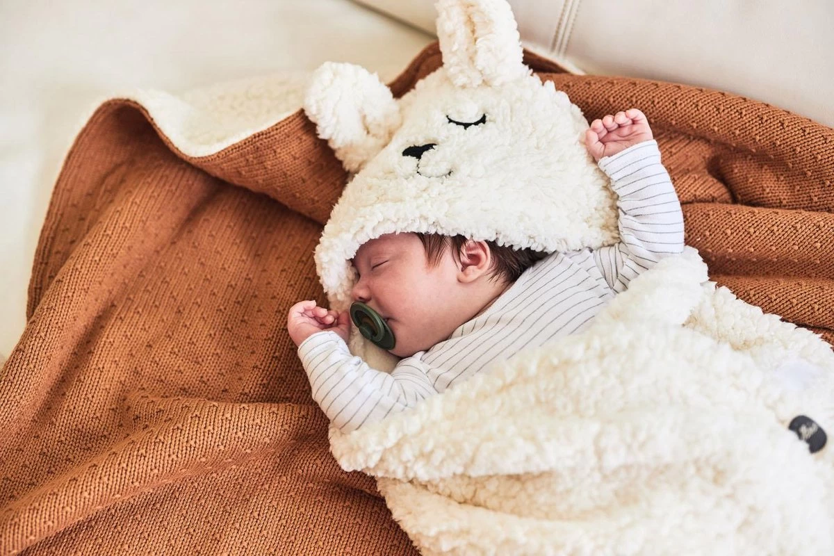 Jollein Baby Deken Ledikant 100x150cm Teddy - Bliss Knit - Caramel 14 Jollein Baby Deken Ledikant 100x150cm Teddy - Bliss Knit - Caramel - Afbeelding 14