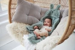 Jollein Wikkeldeken Bunny 100x105cm - Ash Green -Jollein Babyparadijs 1200x800 382