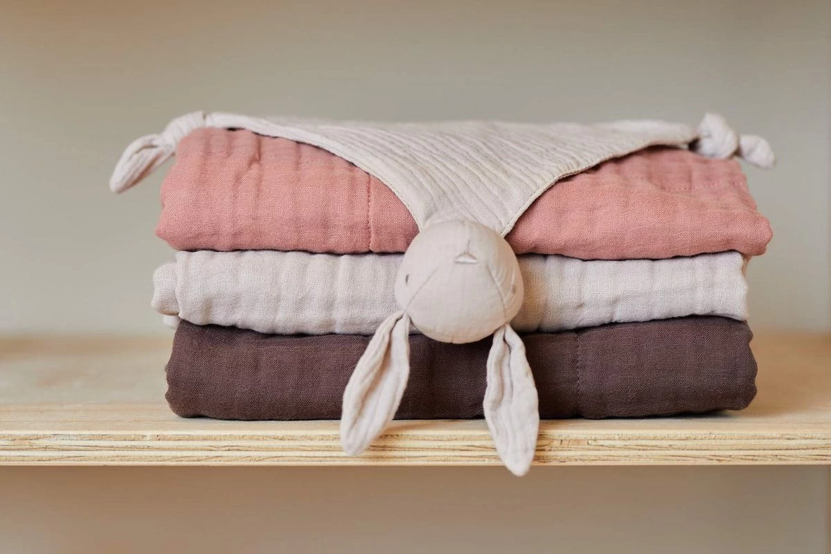 Jollein Baby Deken Ledikant 120x120cm Wrinkled - Nougat 12 Jollein Baby Deken Ledikant 120x120cm Wrinkled - Nougat - Afbeelding 12