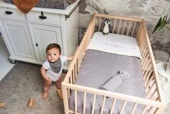 Jollein Baby Deken Ledikant 100x150cm Teddy Bliss Knit - Storm Grey -Jollein Babyparadijs 1200x800 481