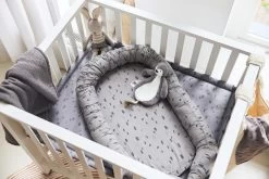 Jollein Baby Deken Ledikant 100x150cm Teddy Bliss Knit - Storm Grey -Jollein Babyparadijs 1200x800 482