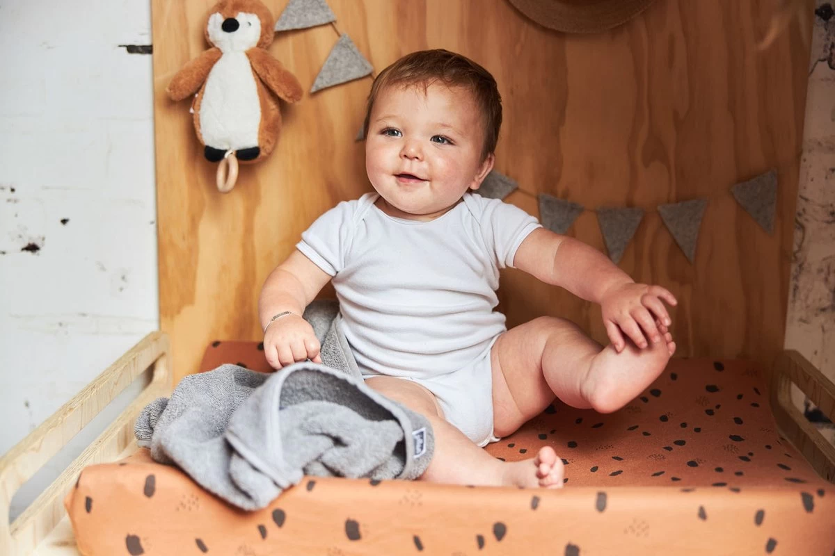 Jollein Aankleedkussenhoes Spot Jersey 50x70cm - Caramel 5 Jollein Aankleedkussenhoes Spot Jersey 50x70cm - Caramel - Afbeelding 5