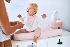 Jollein Aankleedkussenhoes Snake Jersey 50x70cm - Pale Pink -Jollein Babyparadijs 1200x800 599