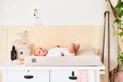 Jollein Aankleedkussenhoes Bliss Knit 50x70cm - Nougat -Jollein Babyparadijs 1200x800 623