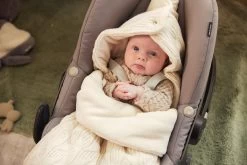 Jollein Voetenzak Voor Autostoel & Kinderwagen - Spring Knit - Ivory -Jollein Babyparadijs 1200x800 907