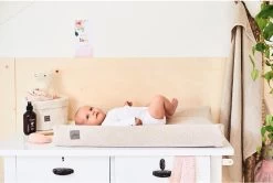 Jollein Aankleedkussenhoes Bliss Knit 50x70cm - Nougat -Jollein Babyparadijs 1200x808