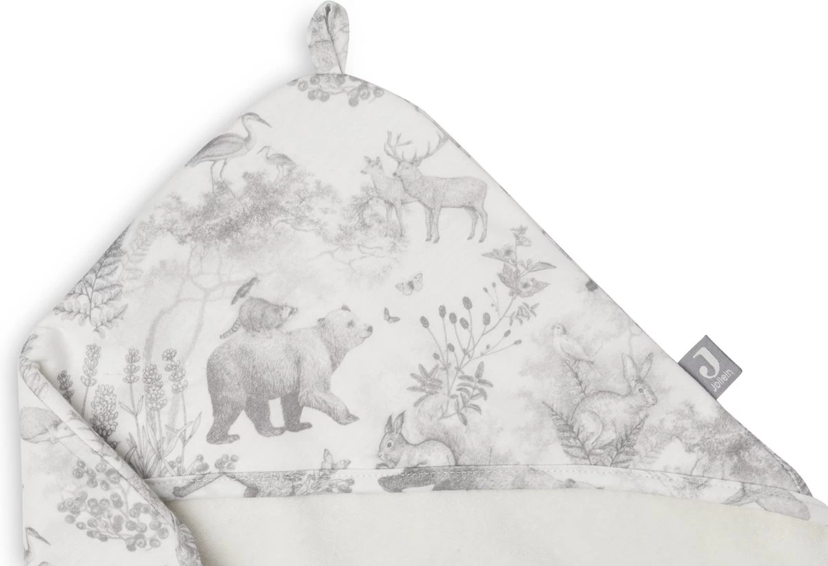 Jollein Badcape 75x75cm Pimpelmees - Forest Animals 3 Jollein Badcape 75x75cm Pimpelmees - Forest Animals - Afbeelding 3