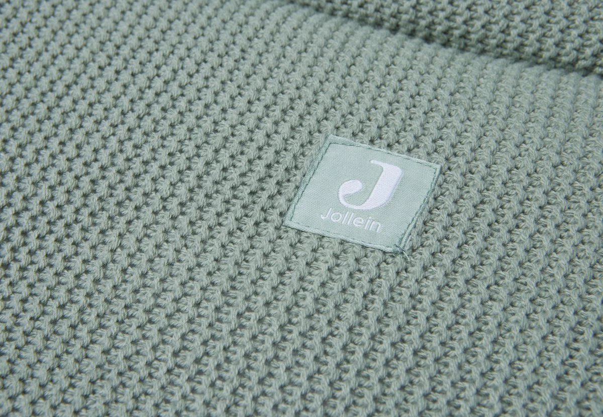 Jollein Boxkleed Rond ⌀ 95cm Basic Knit - Forest Green 4 Jollein Boxkleed Rond ⌀ 95cm Basic Knit - Forest Green - Afbeelding 4