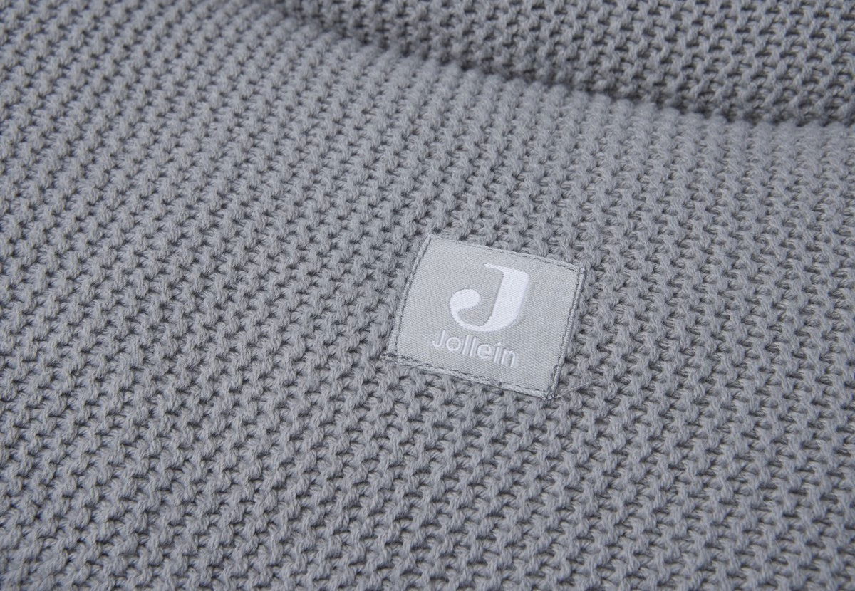 Jollein Boxkleed Rond ⌀ 95cm Basic Knit - Storm Grey 7 Jollein Boxkleed Rond ⌀ 95cm Basic Knit - Storm Grey - Afbeelding 7