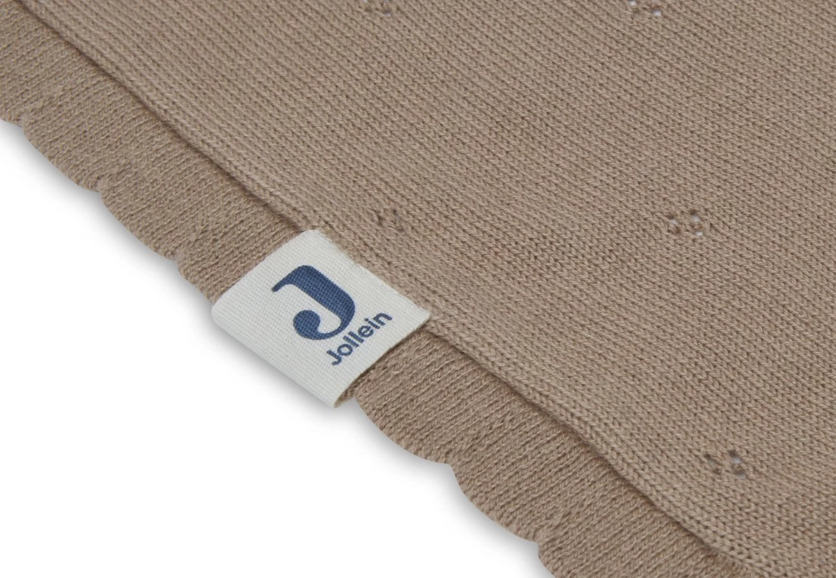 Jollein Baby Deken Ledikant 100x150cm Pointelle - Biscuit 4 Jollein Baby Deken Ledikant 100x150cm Pointelle - Biscuit - Afbeelding 4