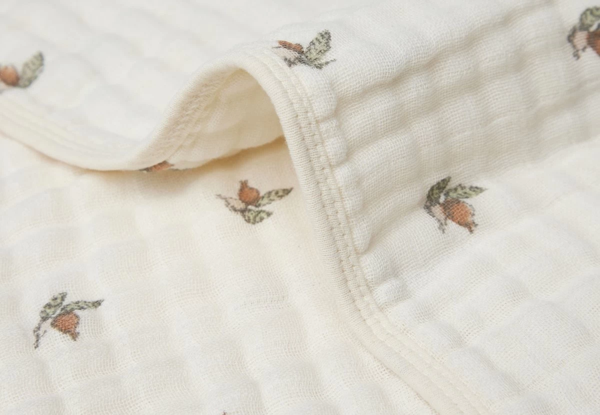 Jollein Deken Hydrofiel Wieg 75x100cm Rosehip 3 Jollein Deken Hydrofiel Wieg 75x100cm Rosehip - Afbeelding 3