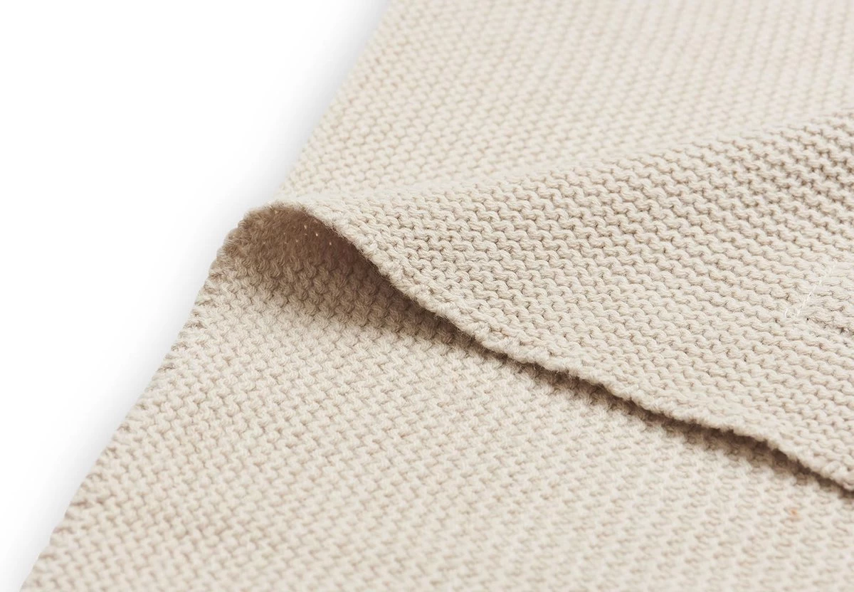 Jollein Baby Deken Wieg 75x100cm Basic Knit - Nougat 3 Jollein Baby Deken Wieg 75x100cm Basic Knit - Nougat - Afbeelding 3