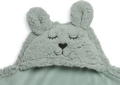 Jollein Wikkeldeken Bunny 100x105cm - Ash Green -Jollein Babyparadijs 1200x855