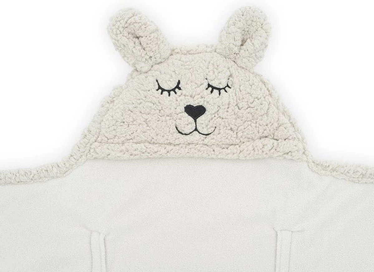 Jollein Wikkeldeken Bunny 100x105cm - Off-White 18 Jollein Wikkeldeken Bunny 100x105cm - Off-White - Afbeelding 18