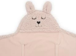 Jollein Wikkeldeken Bunny 100x105cm - Pale Pink -Jollein Babyparadijs 1200x884 1