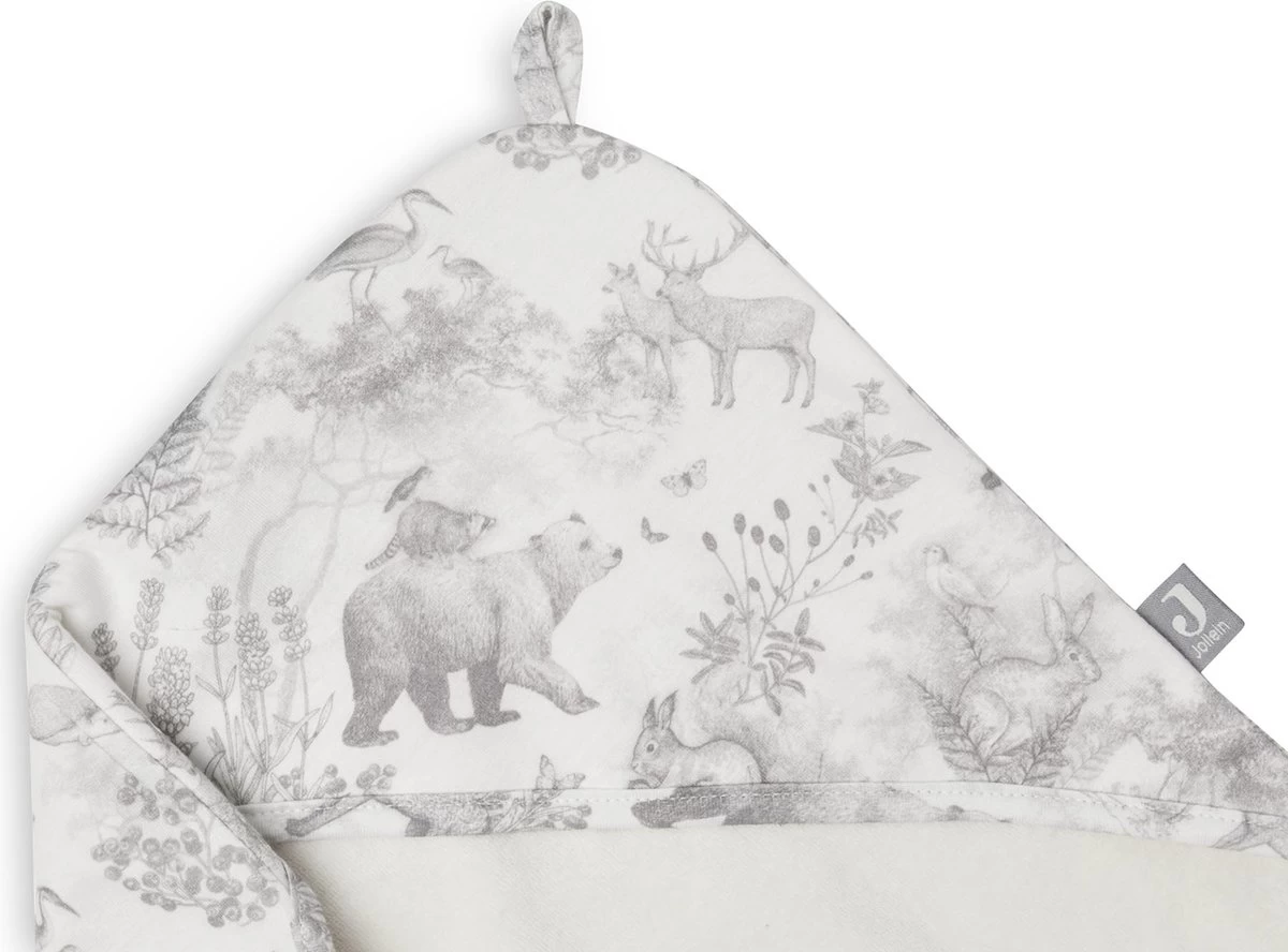 Jollein Badcape 75x75cm Pimpelmees - Forest Animals 5 Jollein Badcape 75x75cm Pimpelmees - Forest Animals - Afbeelding 5