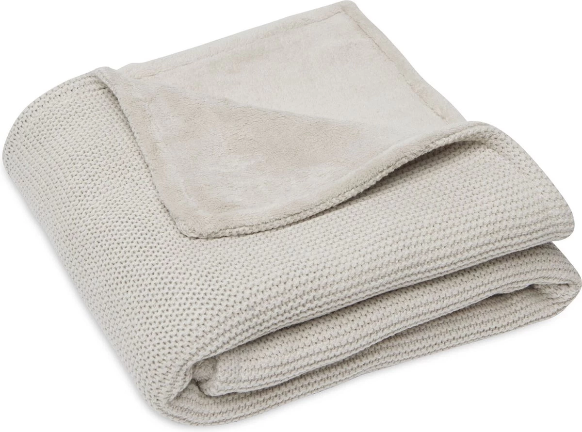 Jollein Baby Deken Ledikant 100x150cm Basic Knit - Nougat/Fleece 14 Jollein Baby Deken Ledikant 100x150cm Basic Knit - Nougat/Fleece - Afbeelding 14