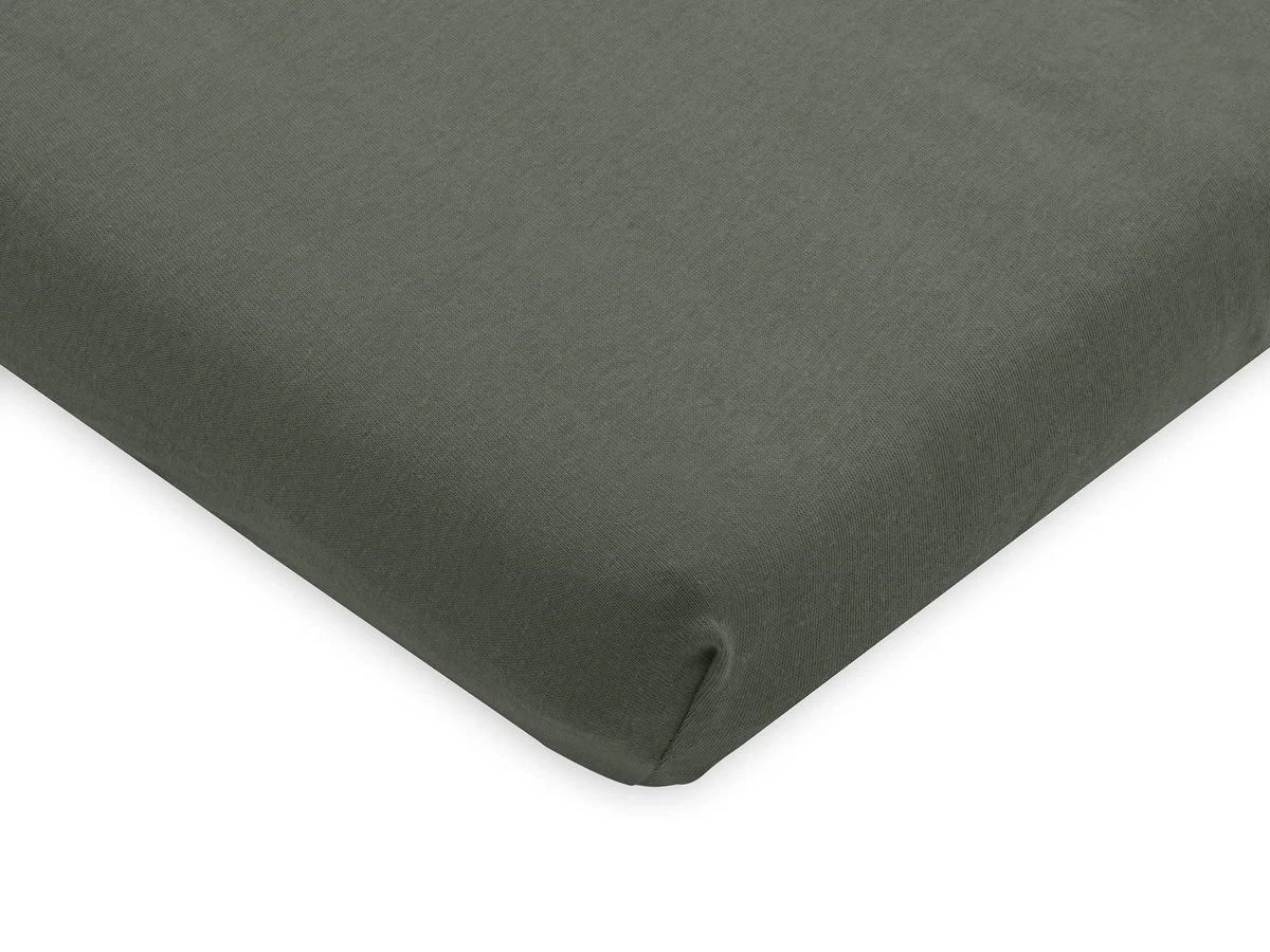 Jollein Baby Hoeslaken Boxmatras Jersey 75x95cm - Ash Green 4 Jollein Baby Hoeslaken Boxmatras Jersey 75x95cm - Ash Green - Afbeelding 4