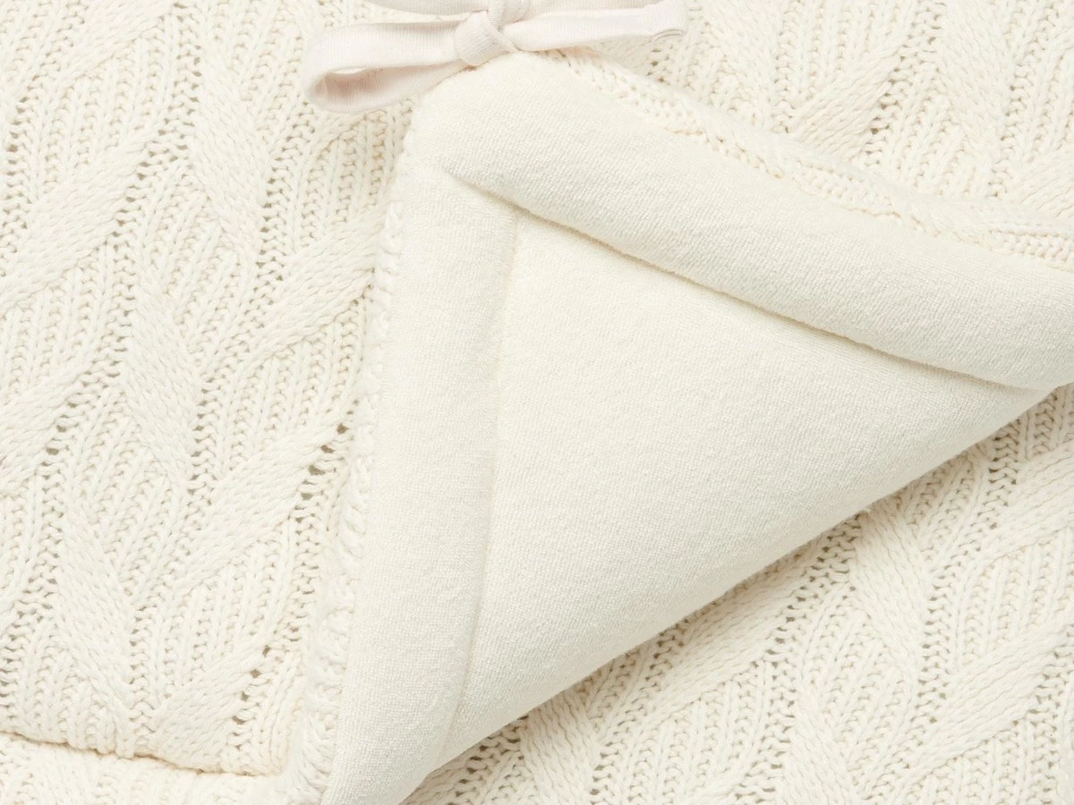 Jollein Bedomrander Spring Knit 180x35cm - Ivory 2 Jollein Bedomrander Spring Knit 180x35cm - Ivory - Afbeelding 2