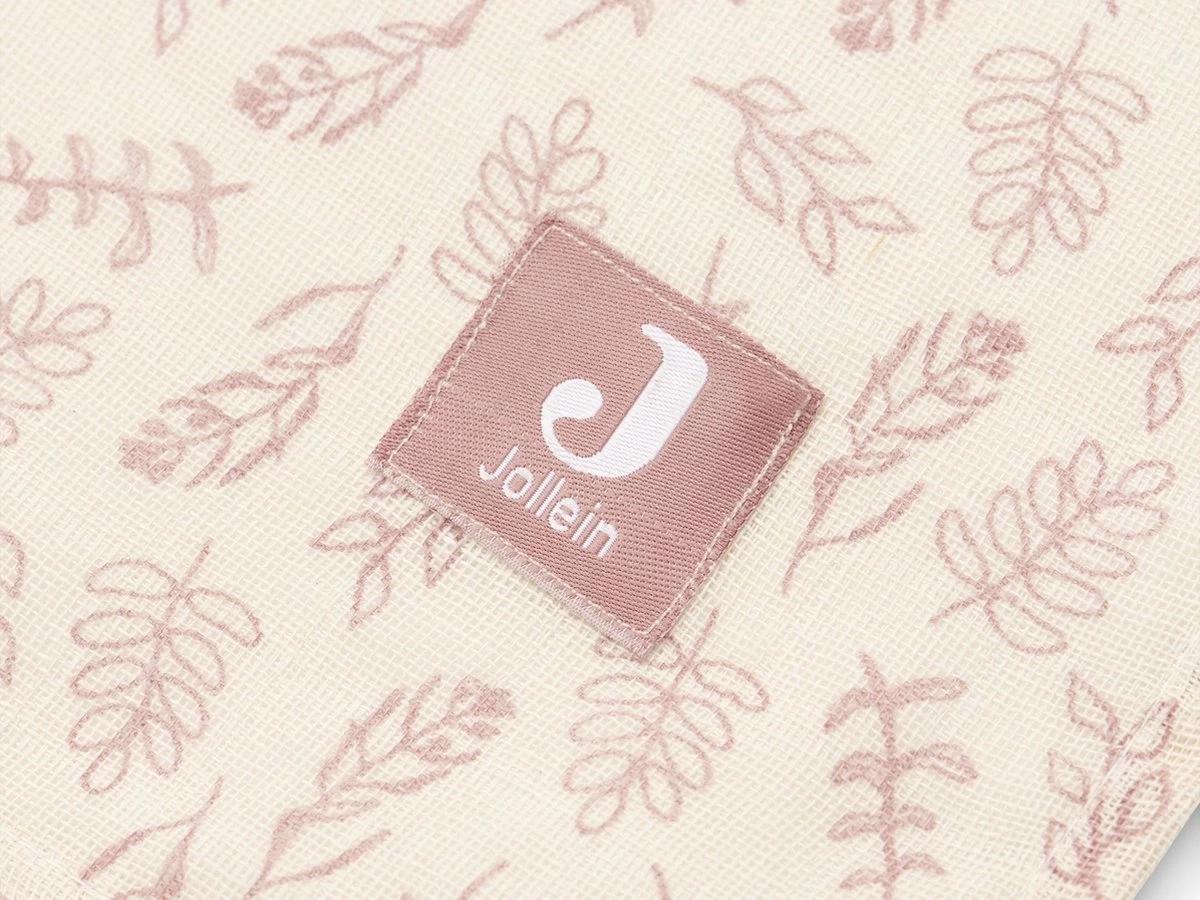 Jollein Hydrofiel Multidoek Meadow 115x115cm - Rosewood - 2 Stuks 4 Jollein Hydrofiel Multidoek Meadow 115x115cm - Rosewood - 2 Stuks - Afbeelding 4