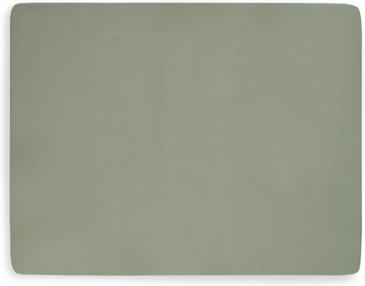Jollein Baby Hoeslaken Boxmatras Jersey 75x95cm - Ash Green 1 Jollein Baby Hoeslaken Boxmatras Jersey 75x95cm - Ash Green
