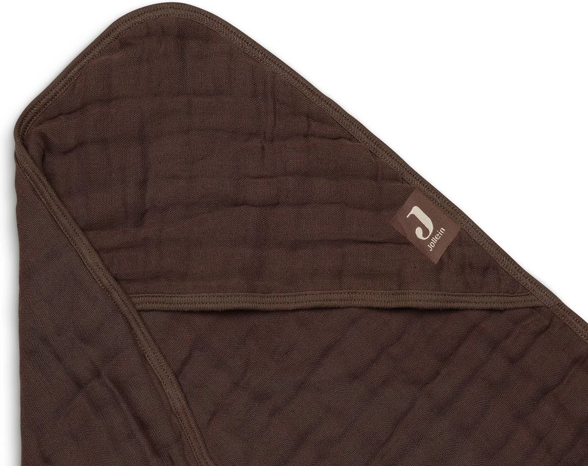 Jollein Badcape Wrinkled 75x75cm - Nougat 8 Jollein Badcape Wrinkled 75x75cm - Nougat - Afbeelding 8