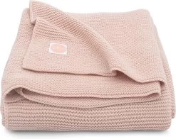Jollein Baby Deken Wieg 75x100cm Basic Knit - Pale Pink