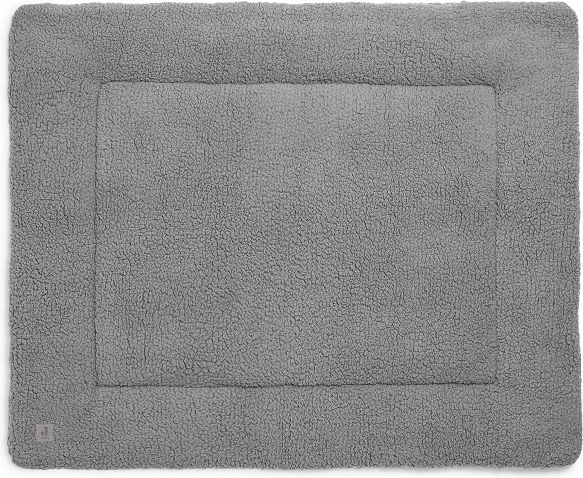 Jollein Boxkleed Teddy 80x100cm - Storm Grey 2 Jollein Boxkleed Teddy 80x100cm - Storm Grey - Afbeelding 2