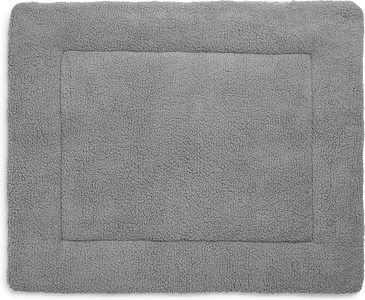 Jollein Boxkleed Teddy 80x100cm - Storm Grey 5 Jollein Boxkleed Teddy 80x100cm - Storm Grey - Afbeelding 5