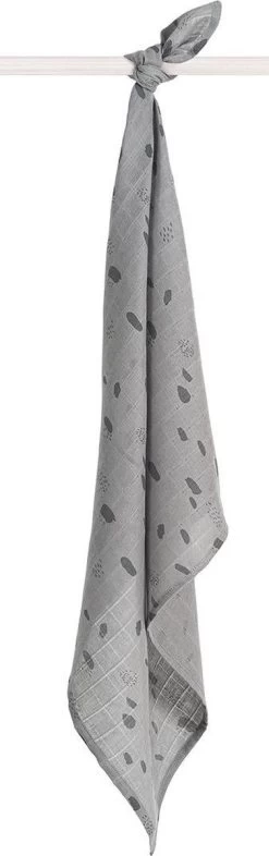 Jollein Hydrofiel Multidoek Spot 70x70cm - Storm Grey - 3 Stuks -Jollein Babyparadijs 377x1200