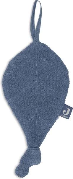 Jollein Speendoekje Badstof Leaf - Jeans Blue -Jollein Babyparadijs 489x1200