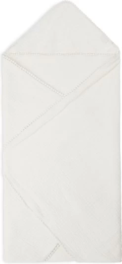 Jollein Badcape Embroidery 75x75cm - Ivory -Jollein Babyparadijs 554x1200