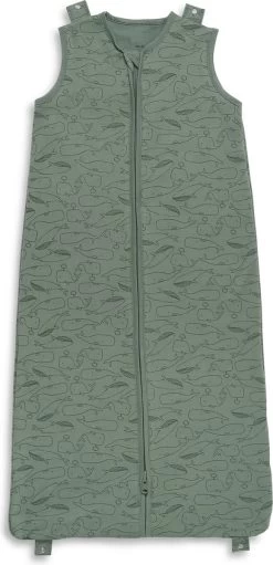 Jollein Baby Baby Winterslaapzak 4-Seizoenen 90cm Whales - Ash Green -Jollein Babyparadijs 580x1200