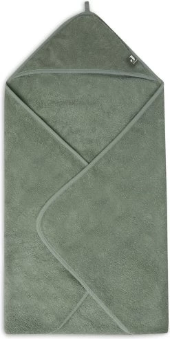Jollein Badcape Badstof 75x75cm - Ash Green -Jollein Babyparadijs 605x1200