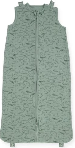 Jollein Baby Baby Winterslaapzak 4-Seizoenen 110cm Whales - Ash Green -Jollein Babyparadijs 613x1200 2