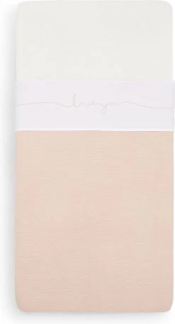 Jollein Baby Laken Ledikant 120x150cm Love You - Pale Pink -Jollein Babyparadijs 649x1200 4