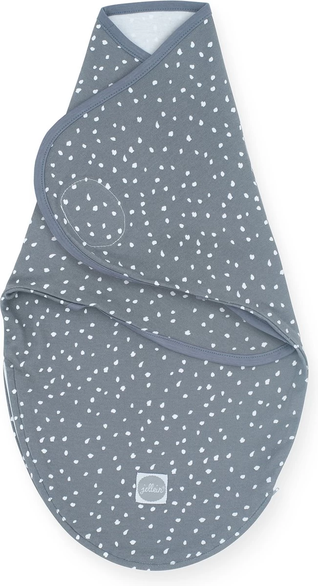 Jollein Baby Slaapzak Wrapper 0-3 Maanden Spickle - Grey 1 Jollein Baby Slaapzak Wrapper 0-3 Maanden Spickle - Grey