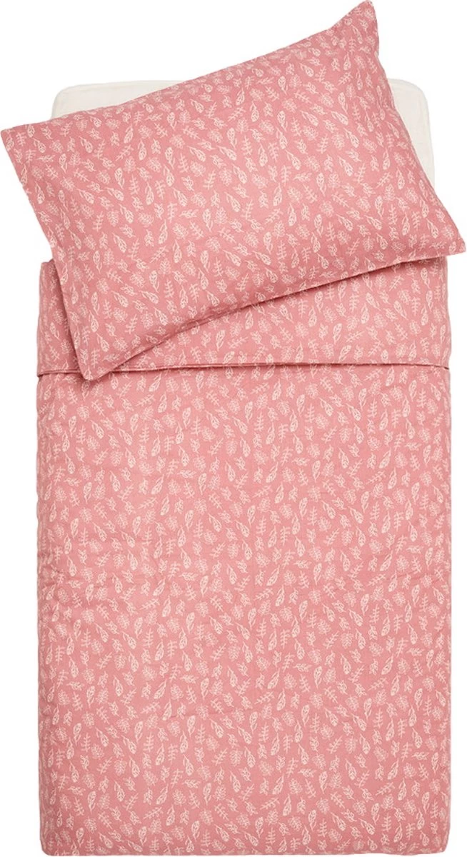 Jollein Baby Dekbedovertrek Met Sloop Meadow 100x135/140cm - Rosewood 1 Jollein Baby Dekbedovertrek Met Sloop Meadow 100x135/140cm - Rosewood
