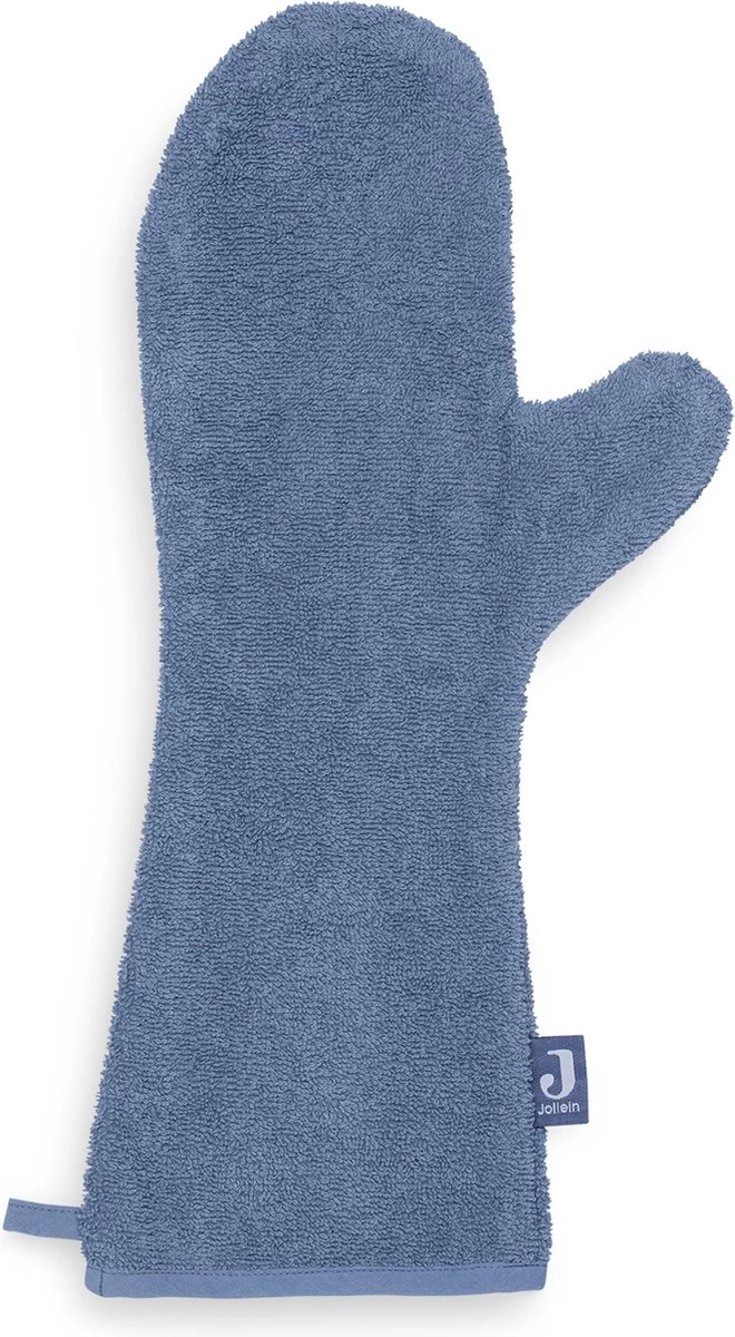 Jollein Baby Washand Badstof - Jeans Blue 1 Jollein Baby Washand Badstof - Jeans Blue