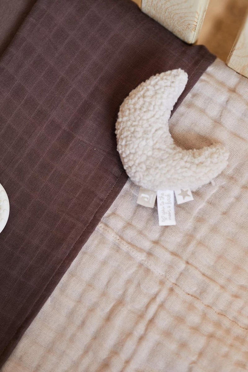 Jollein Baby Deken Wieg 75x100cm Wrinkled - Nougat 7 Jollein Baby Deken Wieg 75x100cm Wrinkled - Nougat - Afbeelding 7