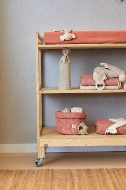 Jollein Hydrofiel Multidoek Meadow 70x70cm - Rosewood - 3 Stuks -Jollein Babyparadijs 799x1200