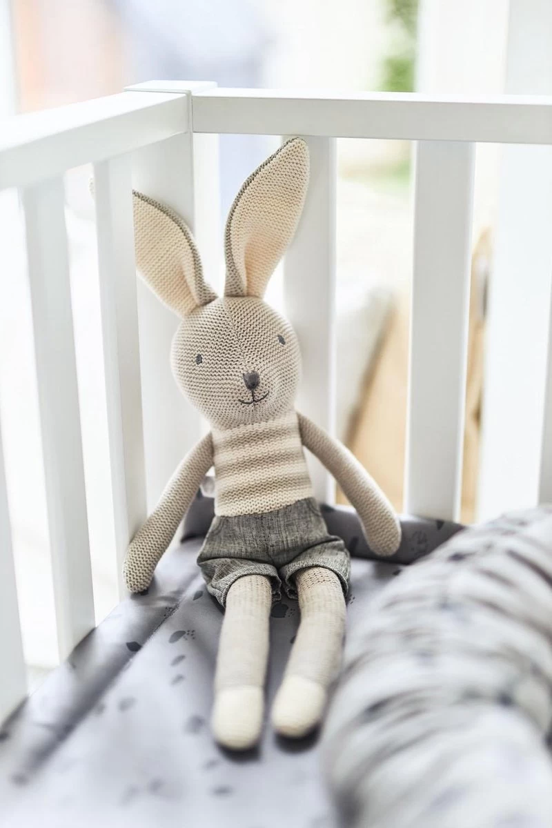 Jollein Boxkleed Spot 75x95cm - Storm Grey 6 Jollein Boxkleed Spot 75x95cm - Storm Grey - Afbeelding 6