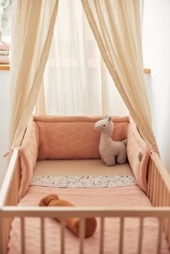 Jollein Bedomrander River Knit 180x35cm - Pale Pink -Jollein Babyparadijs 801x1200 162