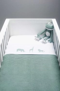 Jollein Baby Deken Wieg 75x100cm Basic Knit - Forest Green -Jollein Babyparadijs 801x1200 169
