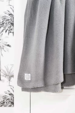 Jollein Baby Deken Ledikant 100x150cm Basic Knit - Stone Grey -Jollein Babyparadijs 801x1200 93