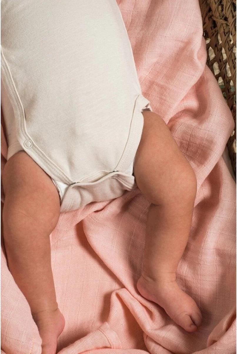 Jollein Hydrofiele Doek Small 70x70cm Bamboe Katoen - Pale Pink - 4 Stuks 12 Jollein Hydrofiele Doek Small 70x70cm Bamboe Katoen - Pale Pink - 4 Stuks - Afbeelding 12